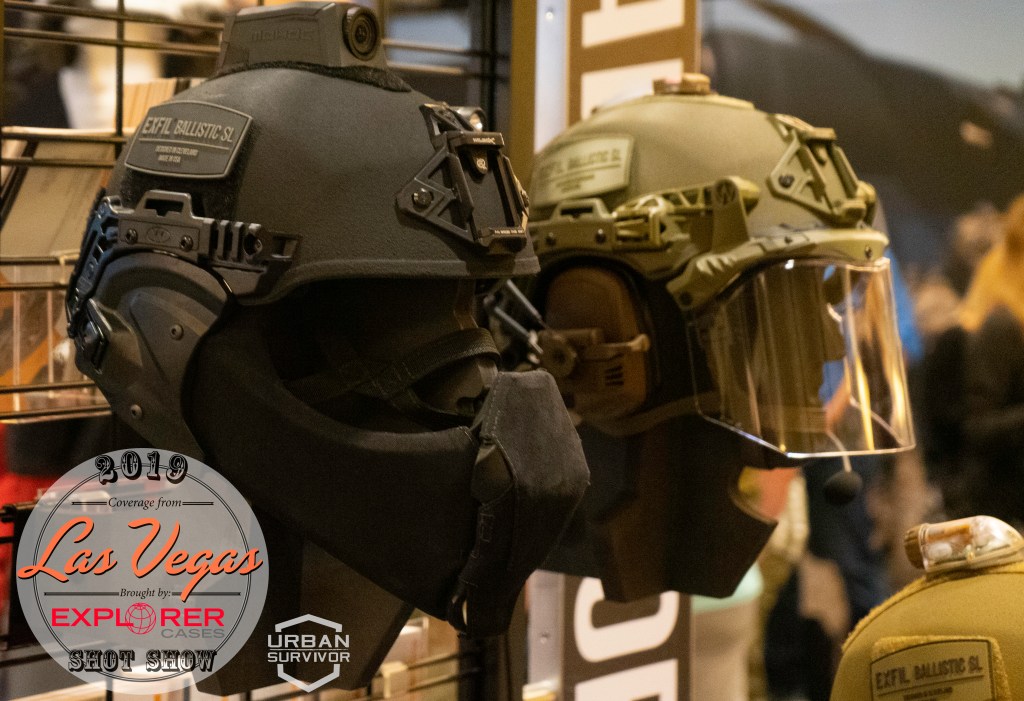 Team Wendy SHOT Show 2019 Exfil Mandible Carbon Ballistic Visor Multicam