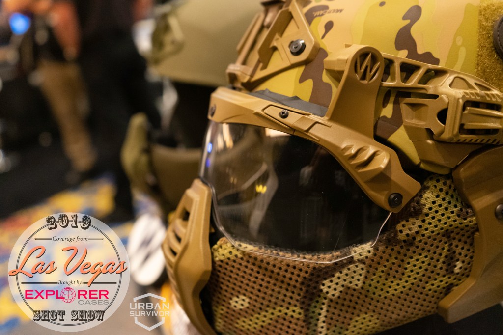 Team Wendy SHOT Show 2019 Exfil Mandible Carbon Ballistic Visor Multicam