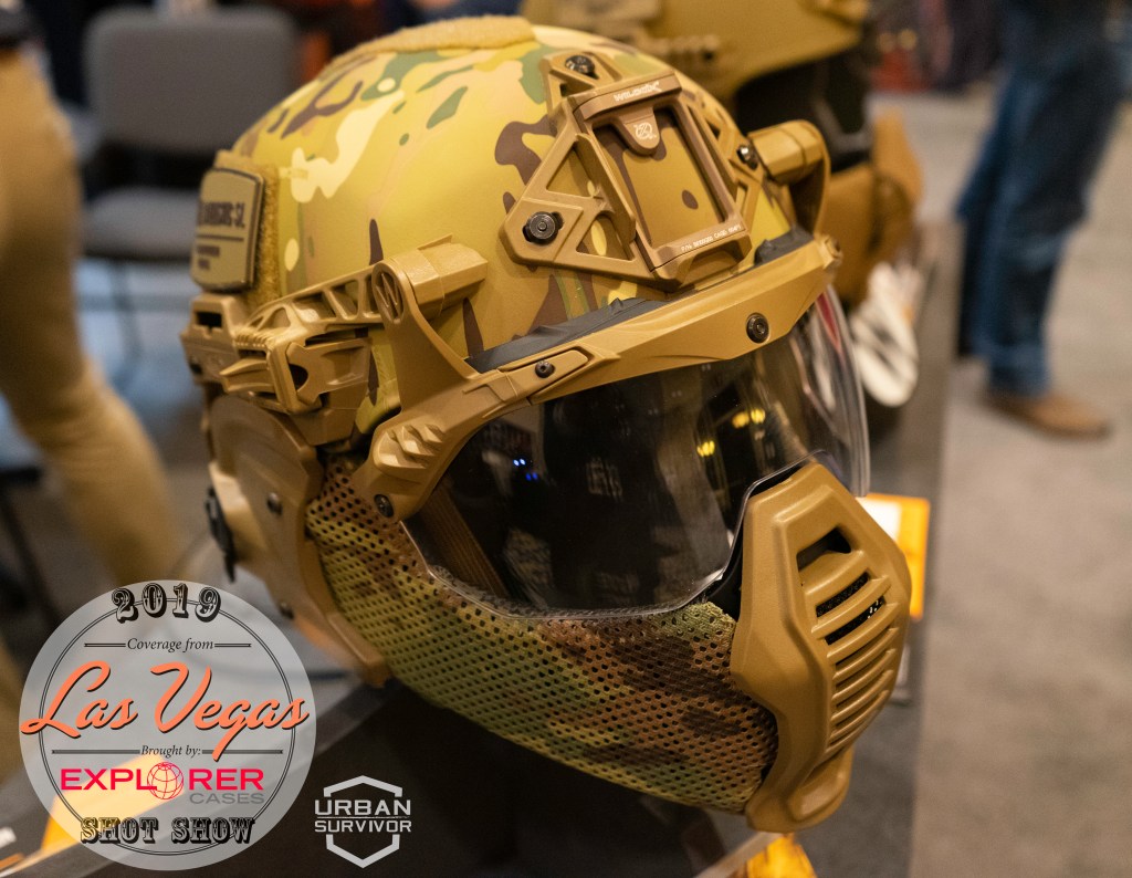 Team Wendy SHOT Show 2019 Exfil Mandible Carbon Ballistic Visor Multicam